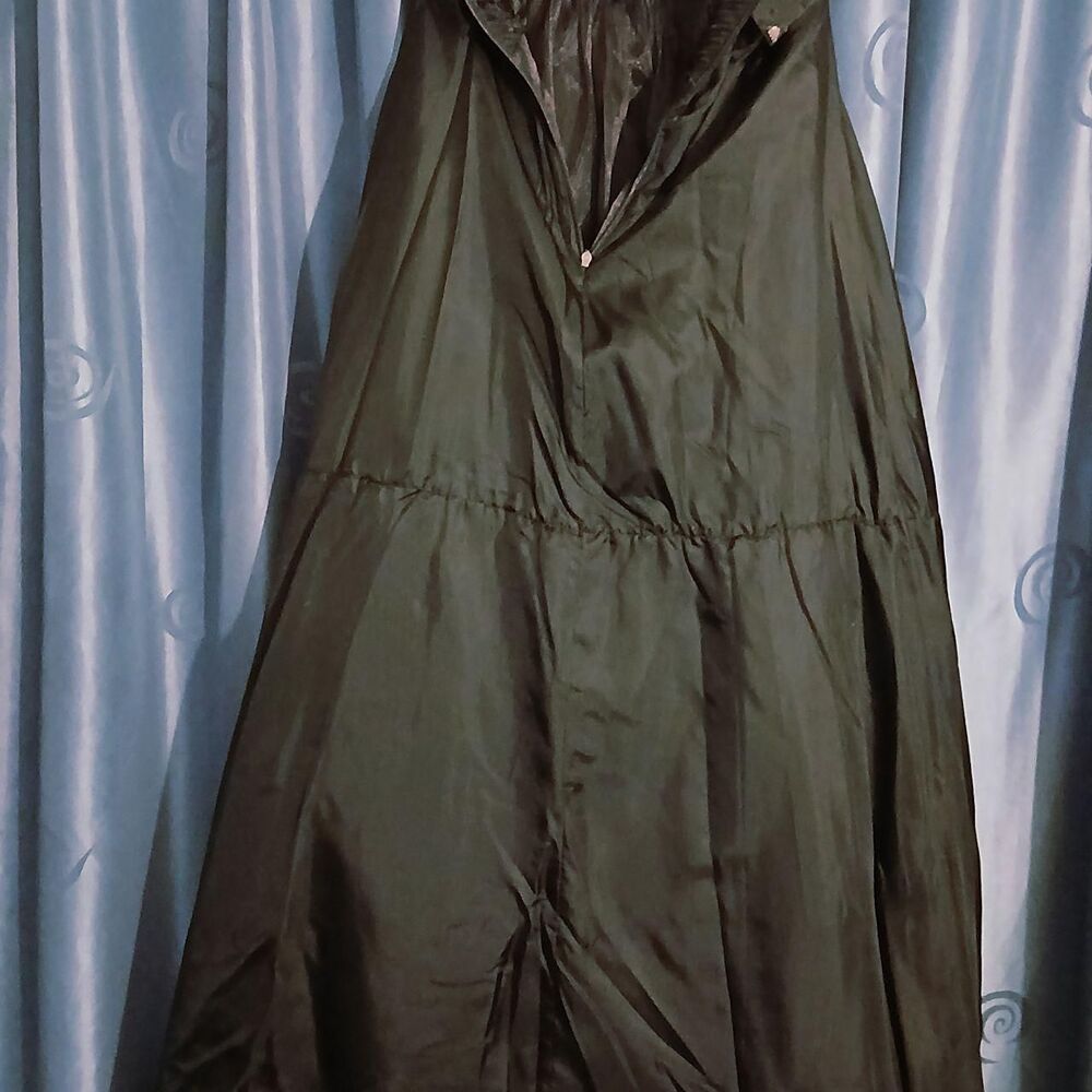 'Aidan Mattox' Spaghetti Strap Black Formal Dress Sz 6 - Picture 6 of 8